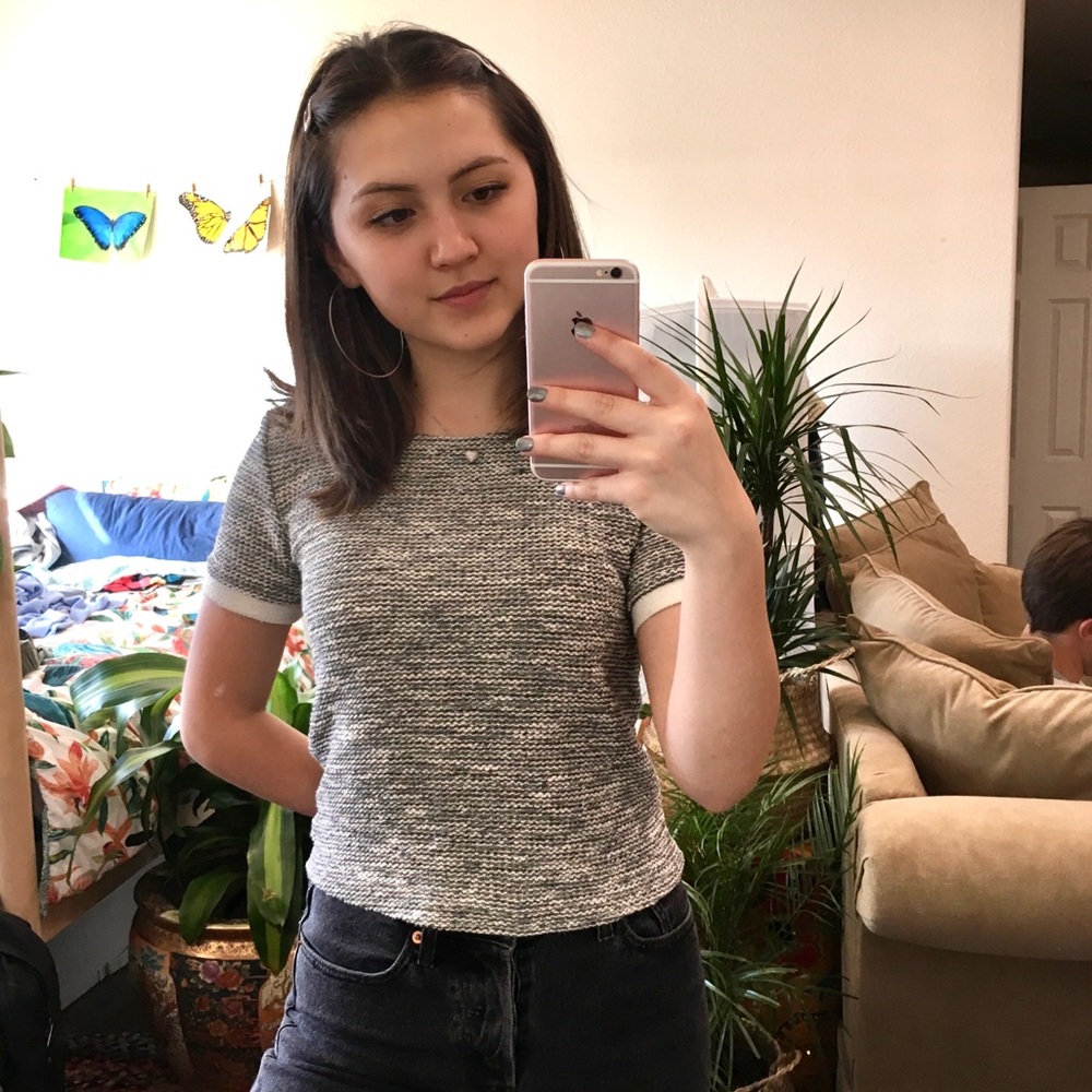 Zara Blue Sweater Top
